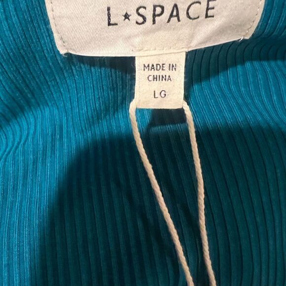NWT L Space Hayden dress women's size large long with side slit - Picture 16 of 16